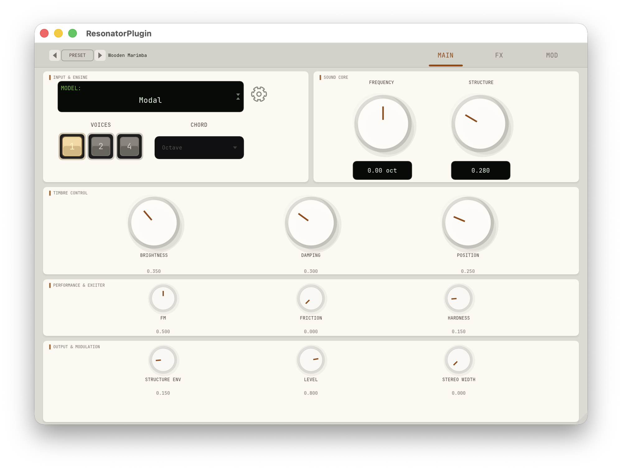 Chime interface